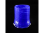 Candelabros de cristal Velas Frascos 400ML Azul