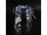 Transparent glass airtight jar