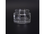 Glass makeup jar cream jar