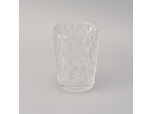 Hight white clear glass holders candle cups