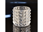 Hot sale crystal glass candle jar for candle making