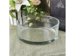 Large Size Round Shape Glass Candle Holder