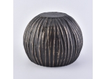 Large size unique coconut shape decorative puce candle jar