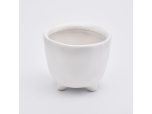 Mattte White Ceramic Jar Ceramic Candle Vessel Home Decoration