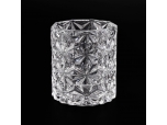 New arrival Crystal Diamond Cut Candle Jar Glass