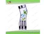 New drinking glass bottle with stainless lid and infuser