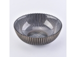 Popular black electroplated glass candle bowl wholesales Bar decoration