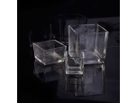 Popular customized square glass candle holders