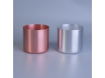 Popular fancy rose gold aluminium candle jars in cheap price