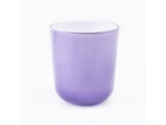 Purple sprayed Candle Vessel for home decoration