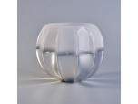 Round ball wholesale colored candle holder glass