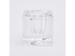 Supply 10ml Glass Votive Canlde Holder Square Shape outside Cylinder inside Candlestick Home Decor Wholesales