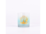 Wholesale custom hand-engraved christmas empty glass candle jar