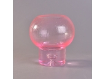 Wholesale unique pink glass candle holder