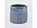 blue ceramic candle holder 500ml