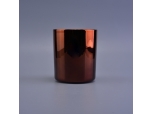 brown cylinder ceramic vessel for candle