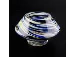 glossy colorful glass candle holder