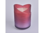 gradient unique glass candle holder