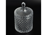 luxurious geo glass candle holder with cover for wedding part