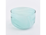 marble effect glass candle jars from Sunny Glassware