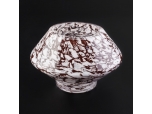 marble pattern glass candle vessel