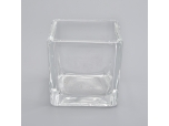 mini square glass 70ml candle holders