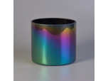 multicoloured plating glass candle holder