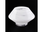 white glass candle jar unique shape