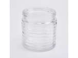 wholesale glass candle jar with metal lid