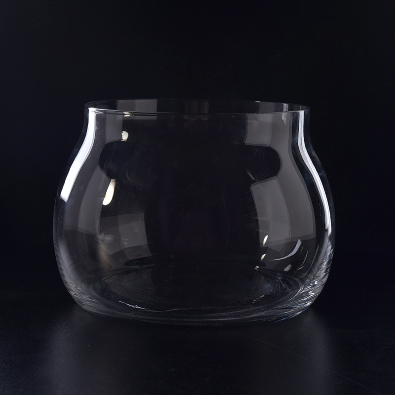 Round Glass Candle Container Wholesale Glass Candle Holder Glass Tumbler